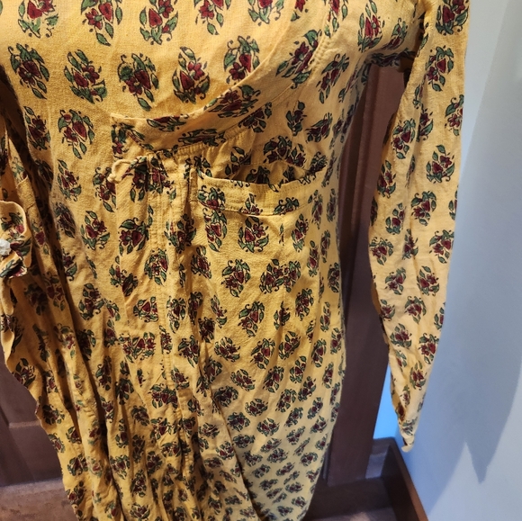 VINTAGE India Imports of Rhode Island long wrap dress - Picture 6 of 7